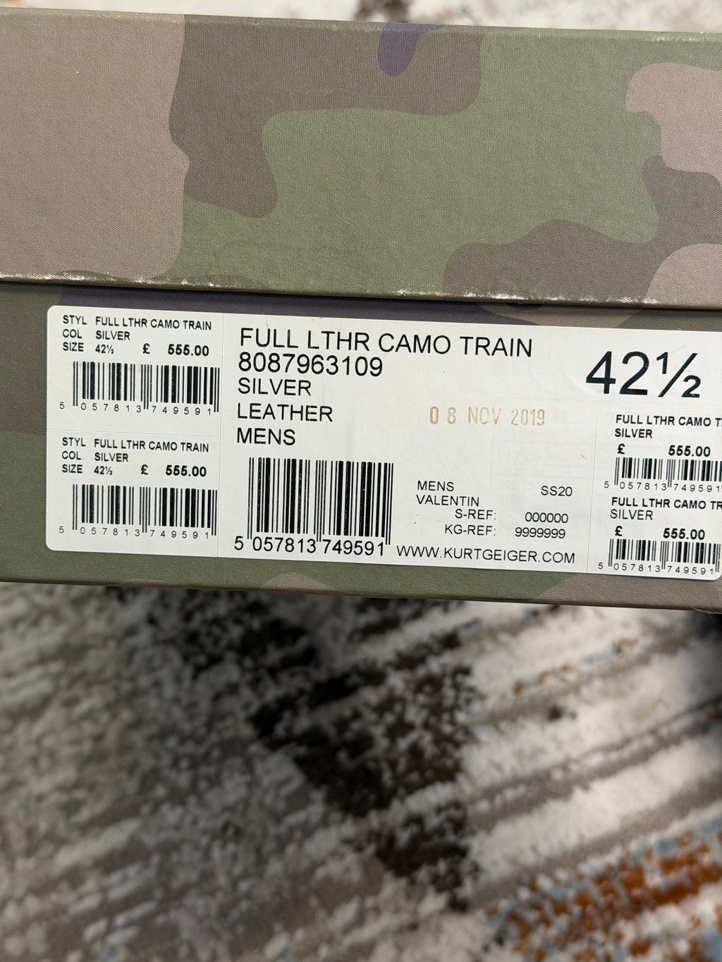 Valentino Garavani Rockrunner Trainers EU43 UK9 - Grey - With Original Box