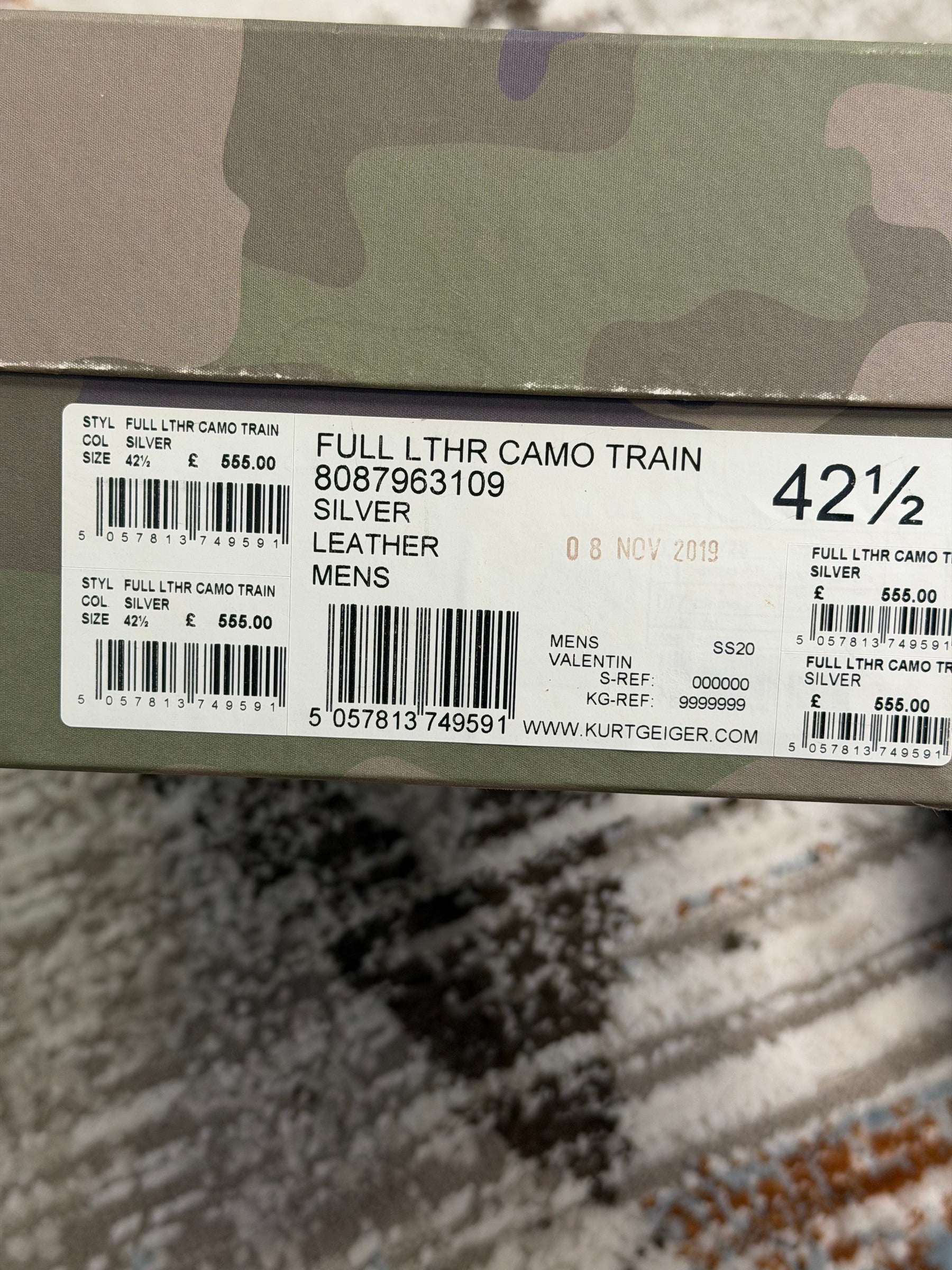 Valentino Garavani Rockrunner Trainers EU43 UK9 - Grey - With Original Box