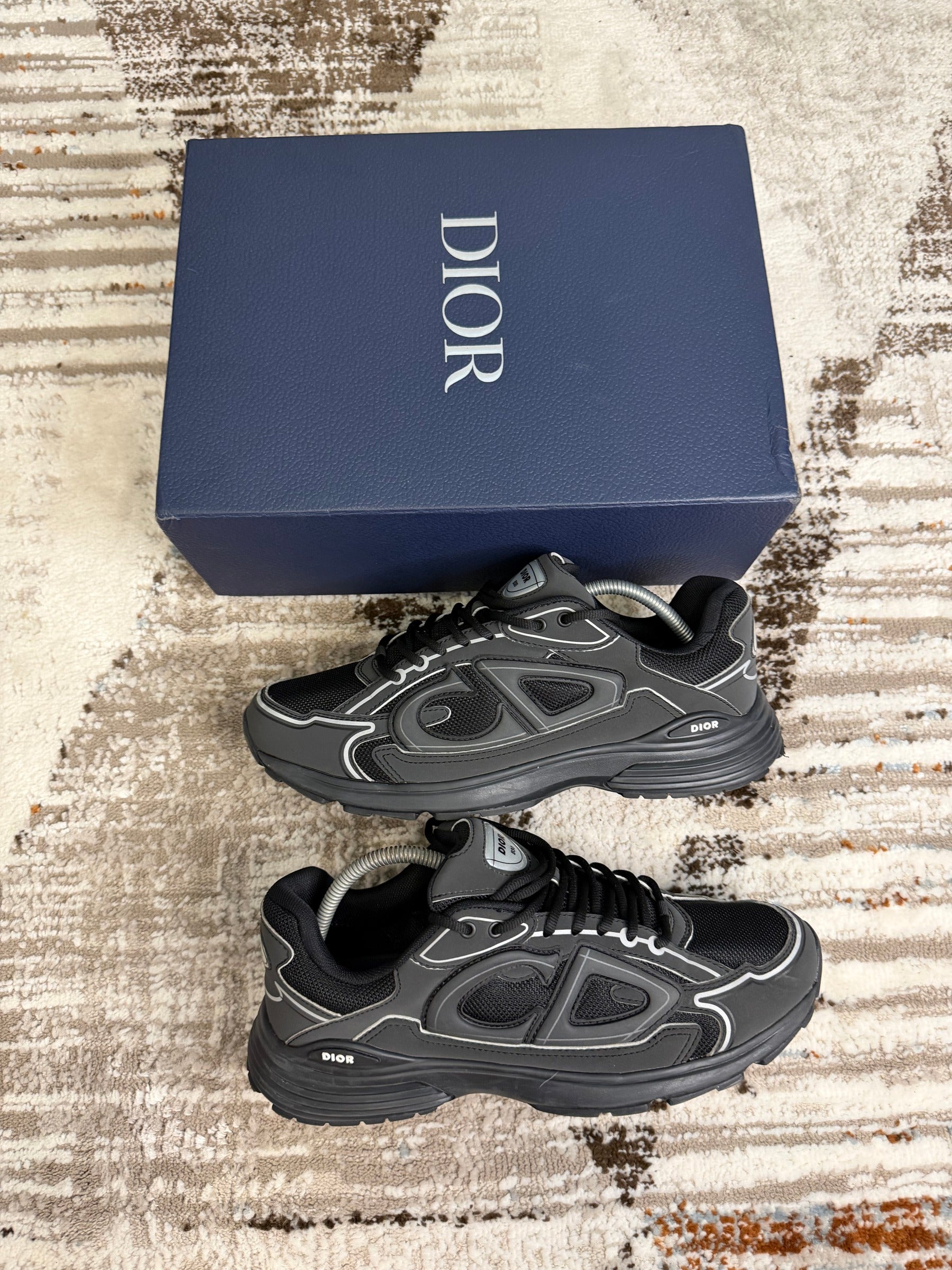 Dior B30 Trainers EU45 UK11 - Triple Black - With Original Box & Spare Laces