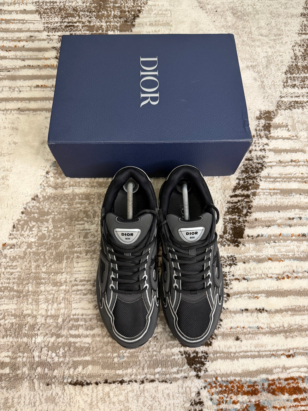 Dior B30 Trainers EU45 UK11 - Triple Black - With Original Box & Spare Laces