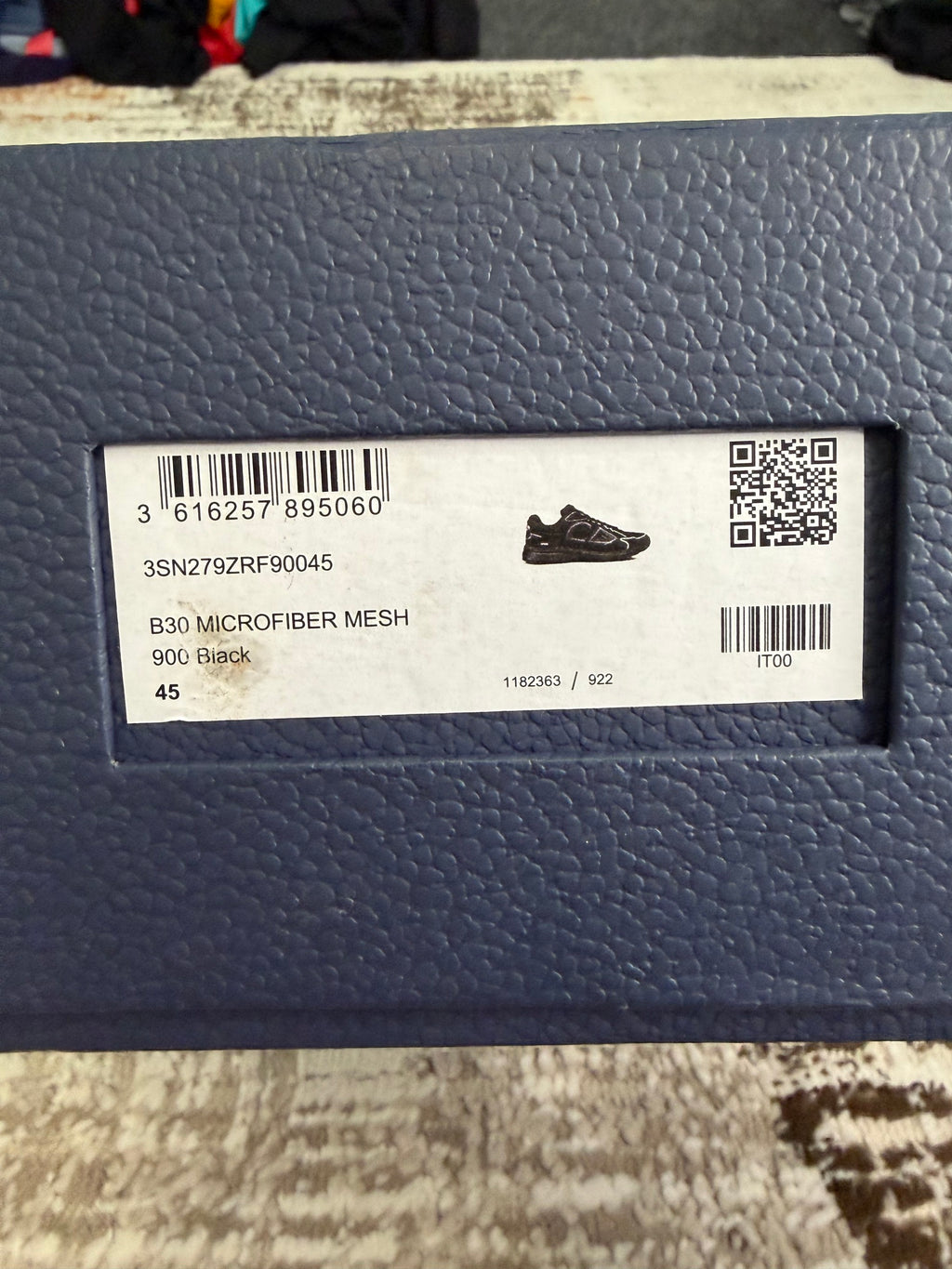 Dior B30 Trainers EU45 UK11 - Triple Black - With Original Box & Spare Laces