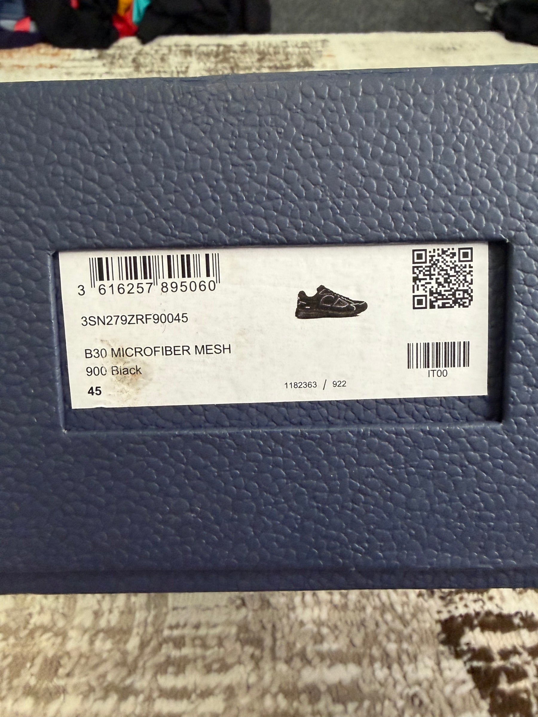 Dior B30 Trainers EU45 UK11 - Triple Black - With Original Box & Spare Laces