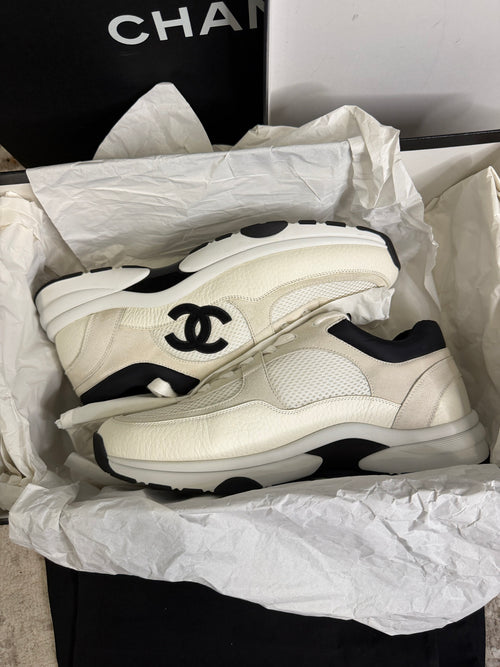 Chanel Runners Trainers UK9 - Black & White - With Receipt & Full Packaging