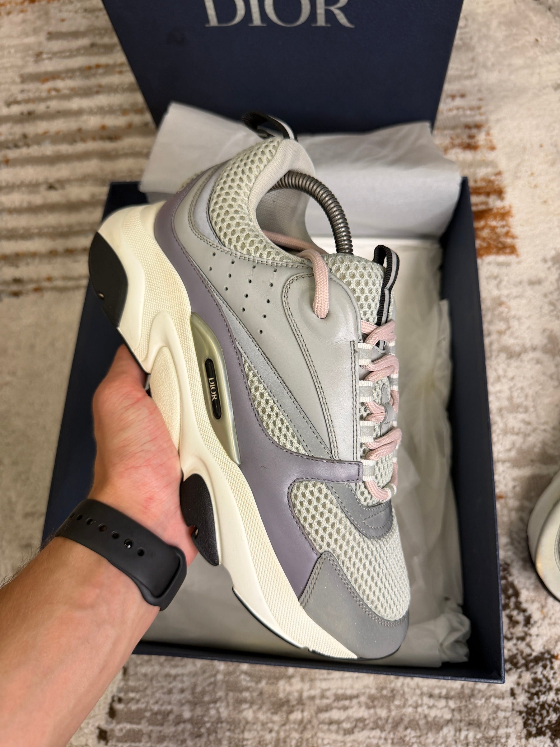 Dior B22 Trainers EU41 UK7 - Baby Blue - With Original Box