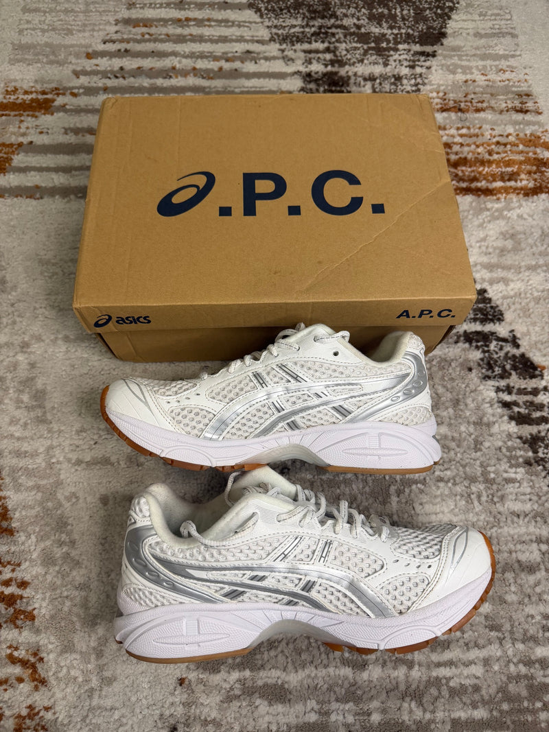 ASICS x A.P.C. GEL-Kayano 14 Trainers UK7 - White & Metallic Silver - With Box