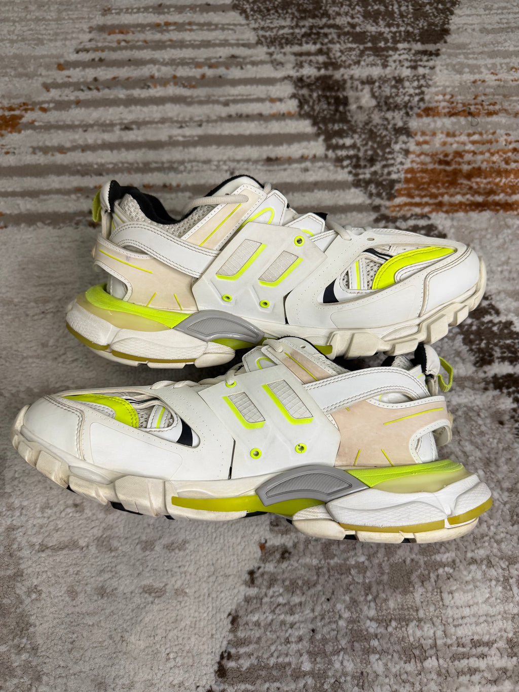 Balenciaga Track Trainers UK8 - White & Fluo Yellow