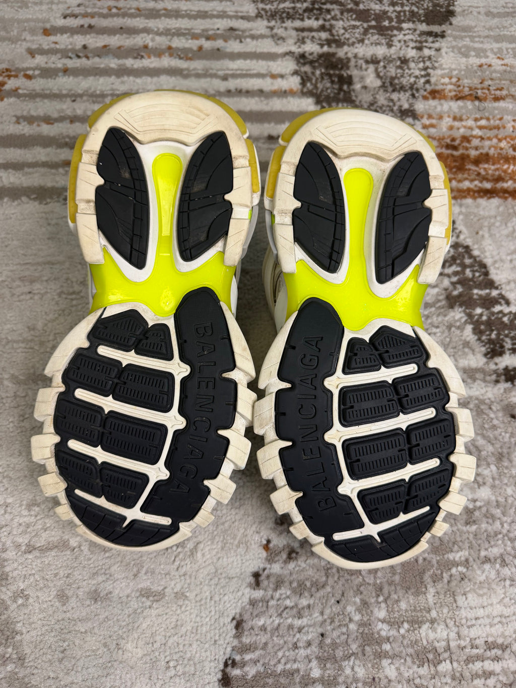 Balenciaga Track Trainers UK8 - White & Fluo Yellow