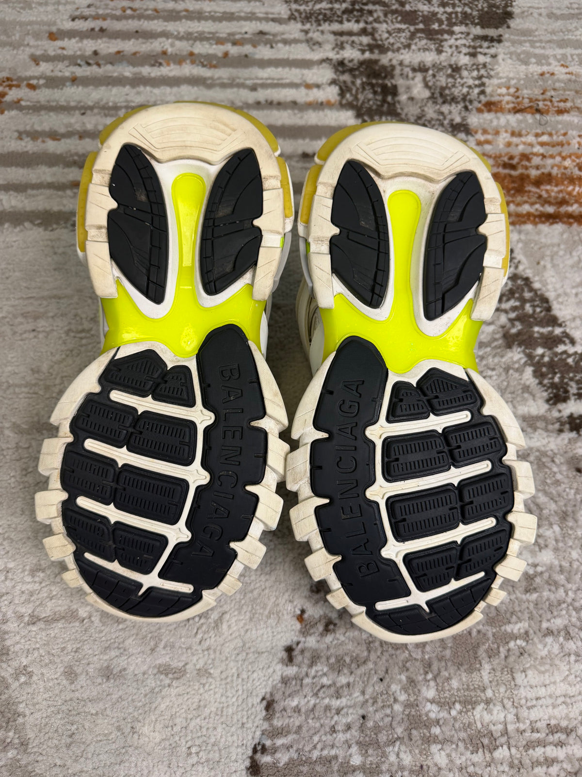 Balenciaga Track Trainers UK8 - White & Fluo Yellow