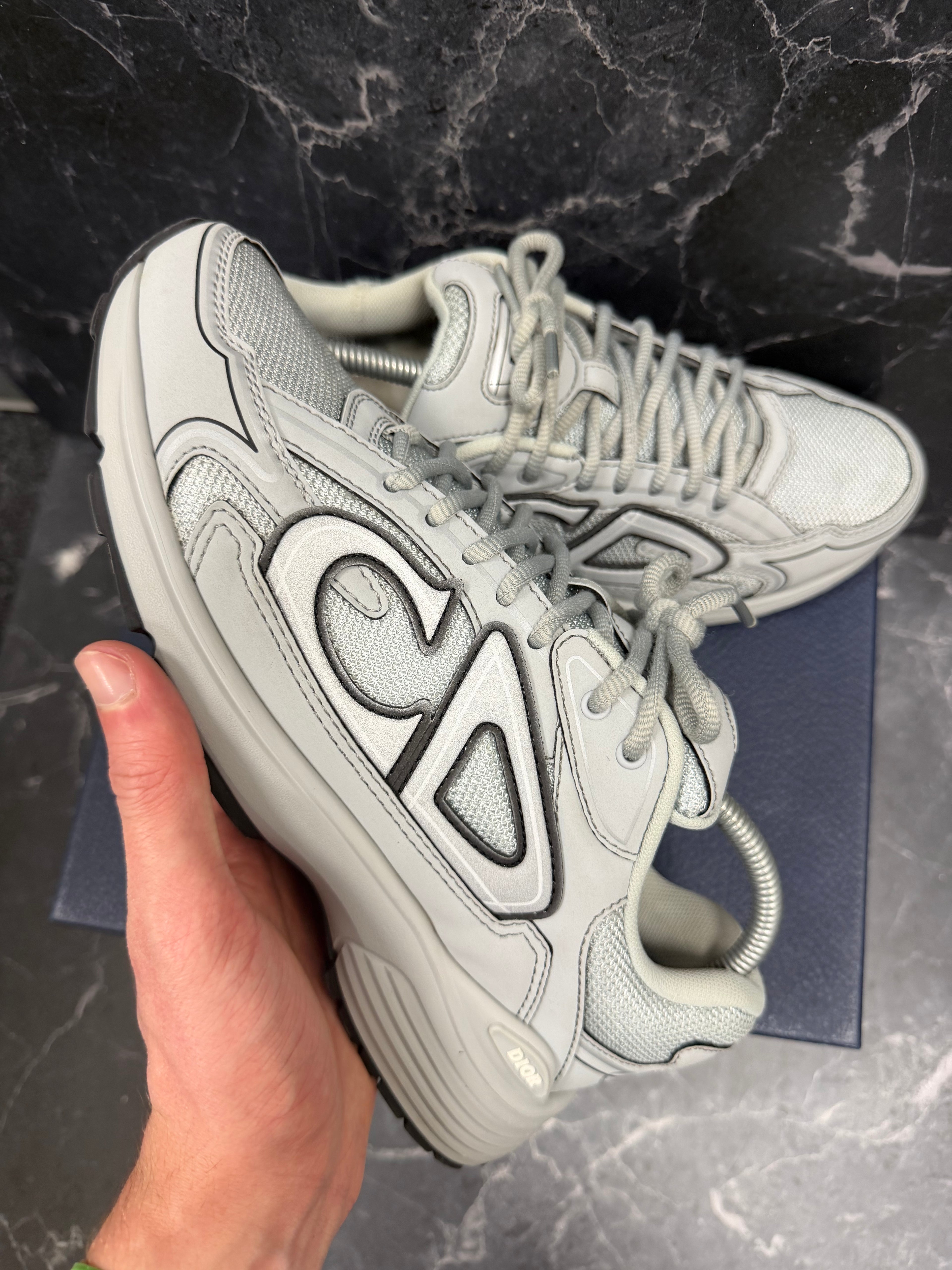 Dior B30 Sneakers – Grey | EU 40 | Excellent Used Condition | Original Box Included